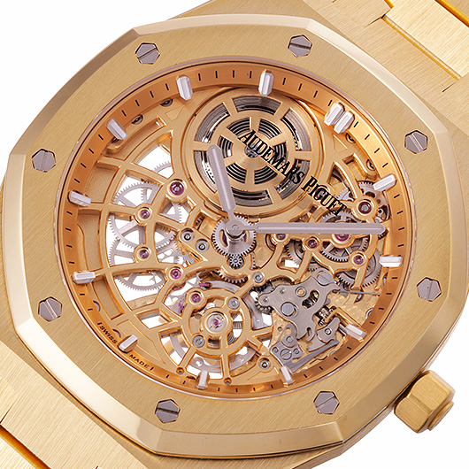オーデマ・ピゲ ロイヤルオーク ジャンボ エクストラシン オープンワーク 16204BA.OO.1240BA.01 シャンパン 中古 サブカット 1枚目