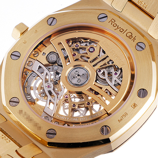 オーデマ・ピゲ ロイヤルオーク ジャンボ エクストラシン オープンワーク 16204BA.OO.1240BA.01 シャンパン 中古 サブカット 3枚目