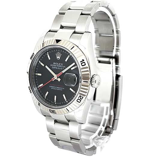 ロレックス デイトジャスト ターノグラフ 116264 ブラック 中古 サブカット 1枚目