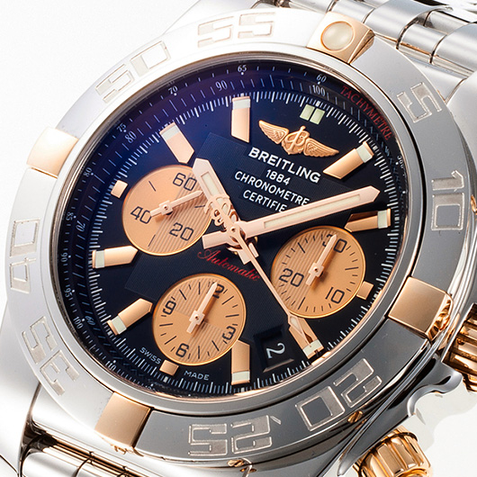 ブライトリング クロノマット44 B011B68PA ブラック/シャンパン 中古 サブカット 1枚目