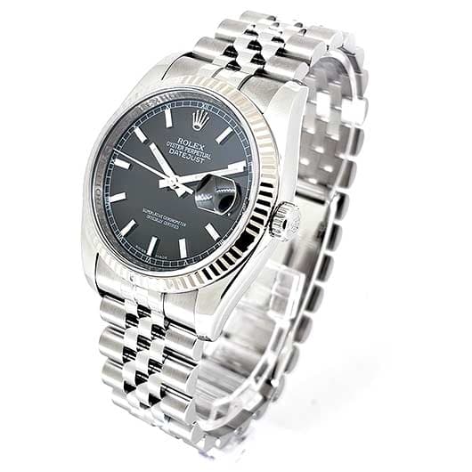 ロレックス デイトジャスト 116234 ブラック 中古 サブカット 1枚目
