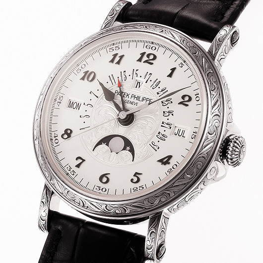 パテックフィリップ グランド コンプリケーション 永久カレンダー 5160/500G-001 シルバー 中古 サブカット 1枚目