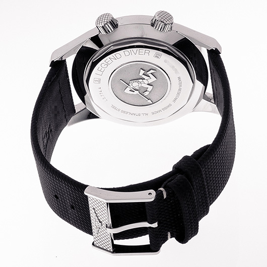 ロンジン レジェンドダイバー デイト L3.774.4.90.2 ブルー 中古 サブカット 2枚目