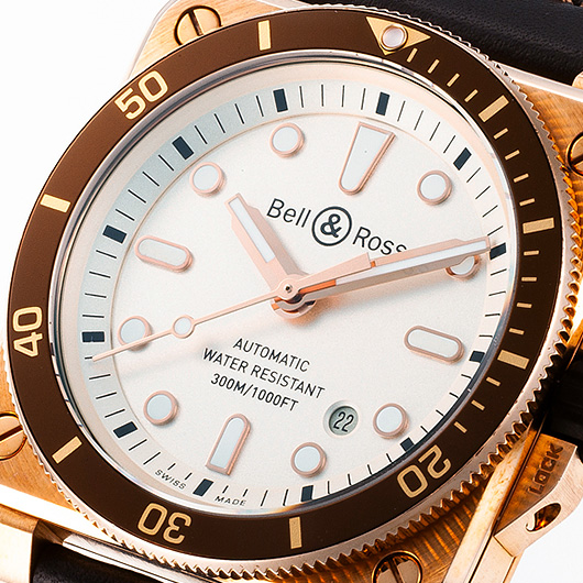 ベル＆ロス BR03-92 ダイバー ホワイト BR0392-D-WH-BR/SCA ホワイト 中古 サブカット 1枚目