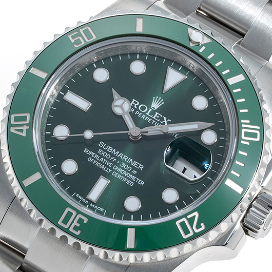 ロレックス サブマリーナ デイト 116610LV グリーン 中古 サブカット 1枚目