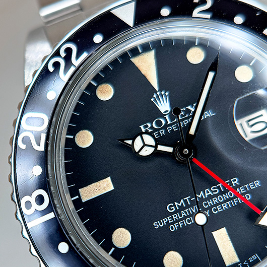 ロレックス GMTマスター 16750 ブラック アンティーク サブカット 5枚目