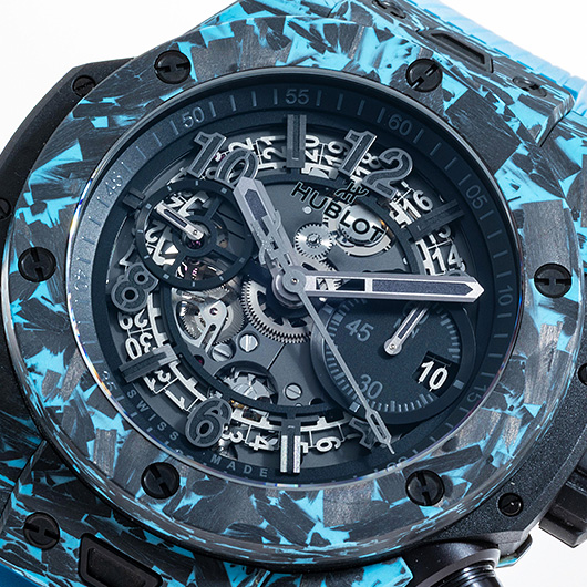 ウブロ ビッグバン ウニコ カーボン スカイブルー 421.QL.1110.RX.JPN ブラック 中古 サブカット 1枚目