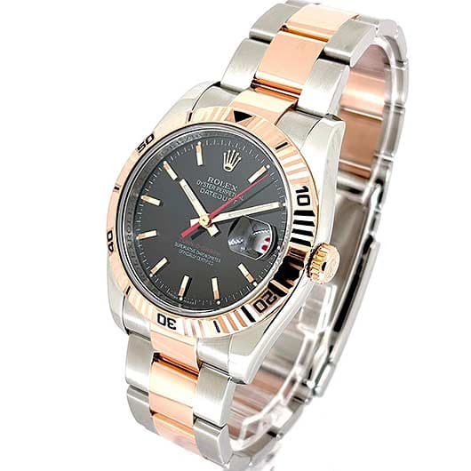 ロレックス デイトジャスト ターノグラフ 116261 ブラック 中古 サブカット 1枚目