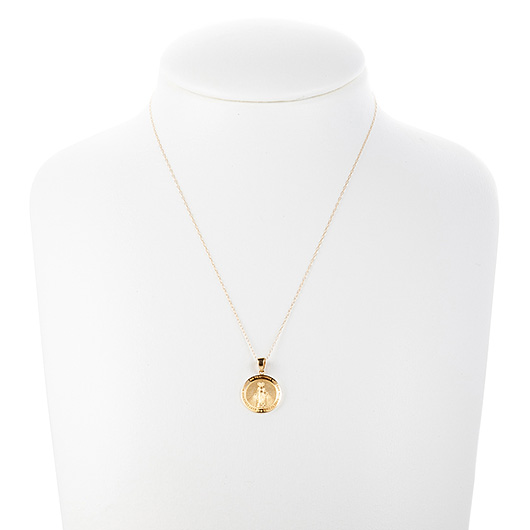 ノーブランド ゴールド メダイ ネックレス 4270330 イエローゴールド 新品 サブカット 1枚目