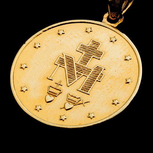 ノーブランド ゴールド メダイ ネックレス 4270330 イエローゴールド 新品 サブカット 6枚目