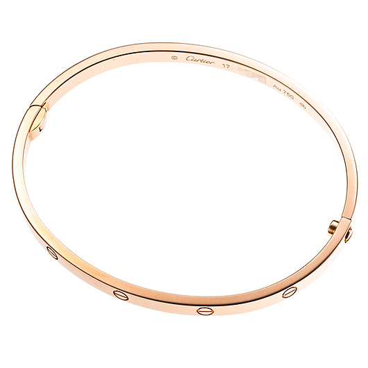 カルティエ ラブ ブレスレット SM ピンクゴールド 中古 サブカット 3枚目