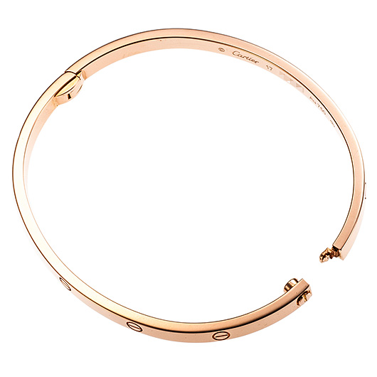 カルティエ ラブ ブレスレット SM ピンクゴールド 中古 サブカット 4枚目