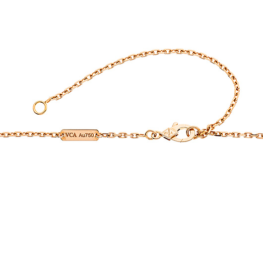 ヴァンクリーフ＆アーペル マジック アルハンブラ ペンダント ピンクゴールド/ブラック 中古 サブカット 3枚目