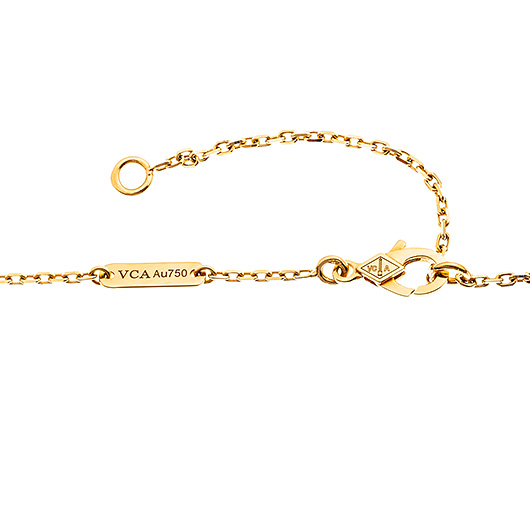 ヴァンクリーフ＆アーペル ヴィンテージ アルハンブラ ペンダント イエローゴールド/ブラック 中古 サブカット 3枚目