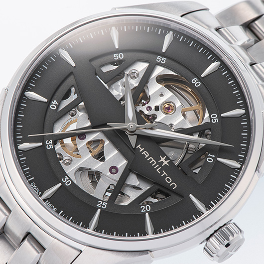 ハミルトン ジャズマスター スケルトン H42535180 ダークグレー 新品 サブカット 1枚目