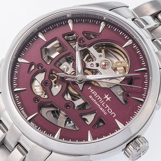 ハミルトン ジャズマスター レディ スケルトン H32265101 パープル 新品 サブカット 1枚目