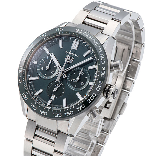 タグ・ホイヤー カレラ スポーツ クロノグラフ キャリバー ホイヤー02 CBN2A1N.BA0643 グリーン 新品 サブカット 1枚目