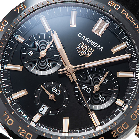 タグ・ホイヤー カレラ クロノグラフ CBN2A5A.FC6481 ブラック 新品 サブカット 4枚目