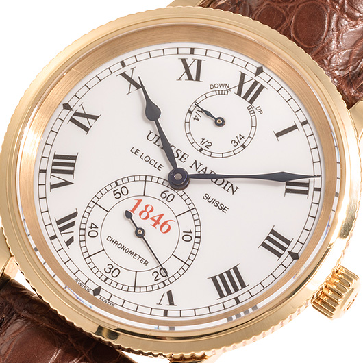 ユリス・ナルダン マリーン クロノメーター 1846 150th 261-22 ホワイト 中古 サブカット 1枚目