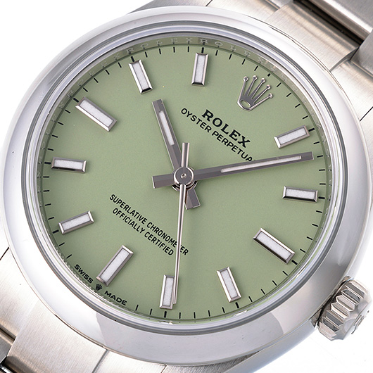 ロレックス オイスター パーペチュアル 31 277200 ピスタチオ 新品 サブカット 1枚目