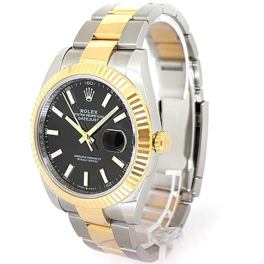 ロレックス デイトジャスト41 126333 ブラック 中古 サブカット 1枚目