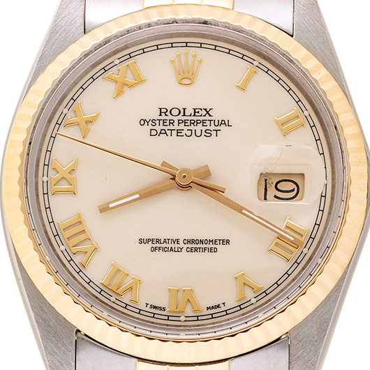ロレックス デイトジャスト 16013 アイボリー アンティーク サブカット 3枚目