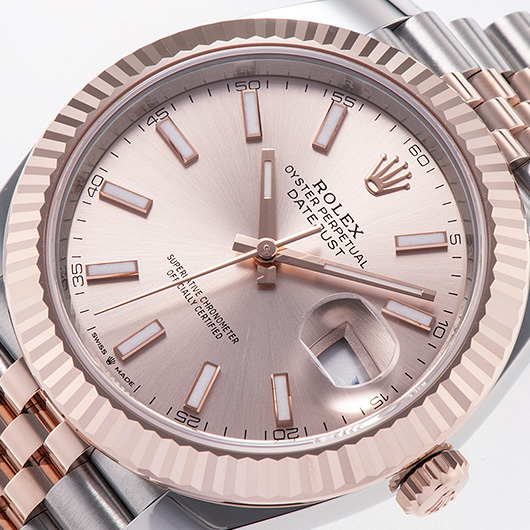 ロレックス デイトジャスト41 126331 ピンク（サンダスト） 新品 サブカット 1枚目