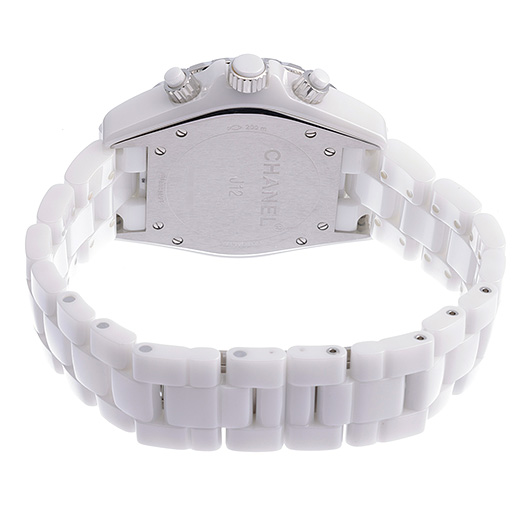 シャネル J12 クロノグラフ H2009 ホワイト 中古 サブカット 2枚目