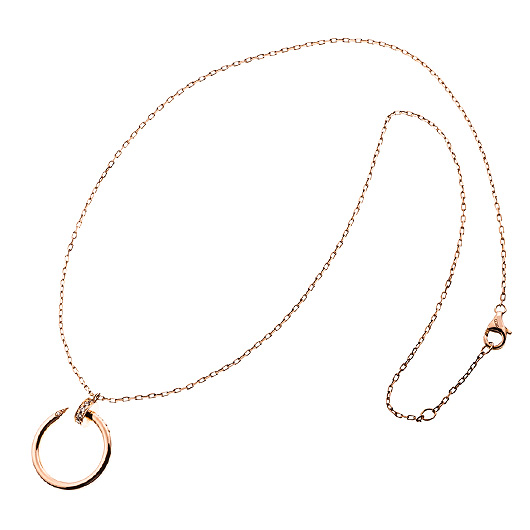 カルティエ ジュスト アン クル ネックレス ピンクゴールド/シルバー 中古 サブカット 2枚目