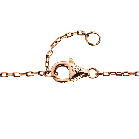 カルティエ ジュスト アン クル ネックレス ピンクゴールド/シルバー 中古 サブカット 3枚目