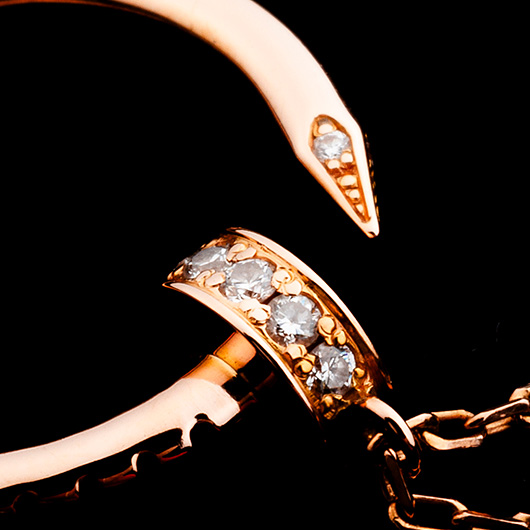 カルティエ ジュスト アン クル ネックレス ピンクゴールド/シルバー 中古 サブカット 4枚目