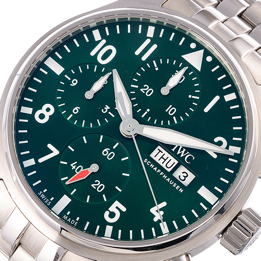 IWC パイロットウォッチ クロノグラフ 41 IW388104 グリーン 中古 サブカット 1枚目