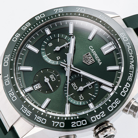 タグ・ホイヤー カレラ クロノグラフ CBN2A1N.FT6238 グリーン 新品 サブカット 1枚目