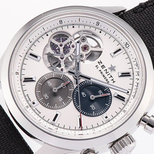 ゼニス クロノマスター オープン 03.3300.3604/69.C823 シルバー/ブルー/グレー 中古 サブカット 1枚目