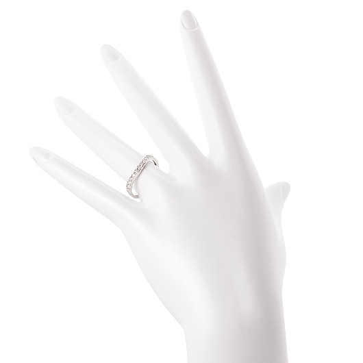 ノーブランド ダイヤモンド エタニティ リング 13100147 プラチナ/シルバー 新品 サブカット 1枚目