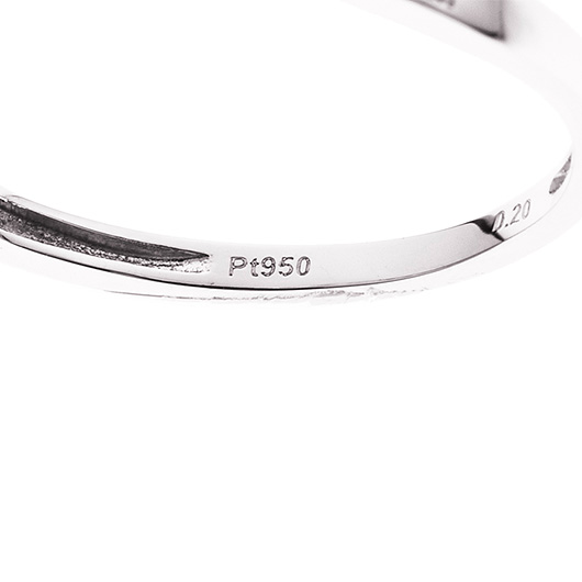 ノーブランド ダイヤモンド エタニティ リング 13100147 プラチナ/シルバー 新品 サブカット 3枚目