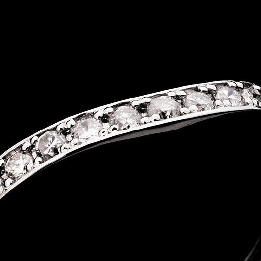 ノーブランド ダイヤモンド エタニティ リング 13100147 プラチナ/シルバー 新品 サブカット 4枚目