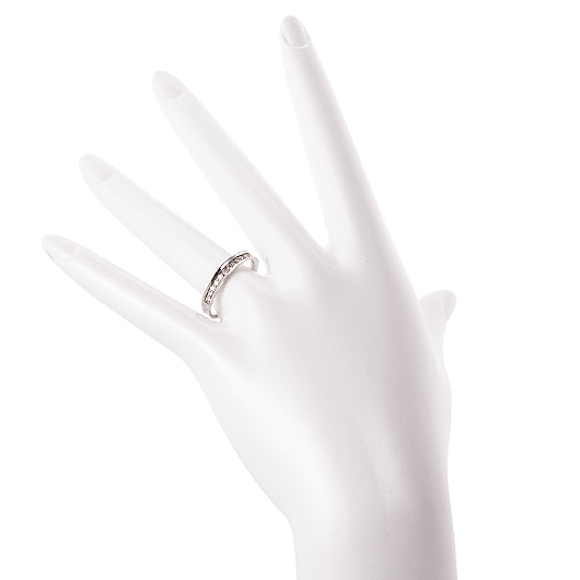 ノーブランド ダイヤモンド エタニティ リング 13016625 プラチナ/シルバー 新品 サブカット 1枚目