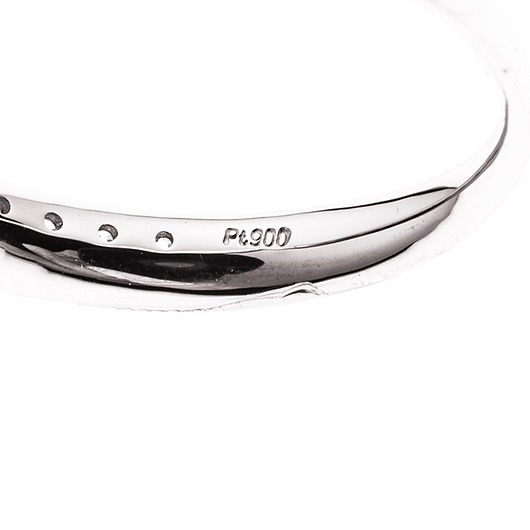 ノーブランド ダイヤモンド エタニティ リング 13016625 プラチナ/シルバー 新品 サブカット 3枚目