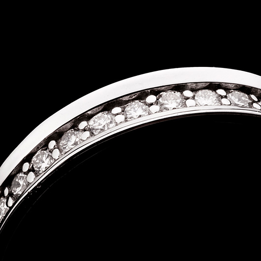 ノーブランド ダイヤモンド エタニティ リング 13016625 プラチナ/シルバー 新品 サブカット 4枚目