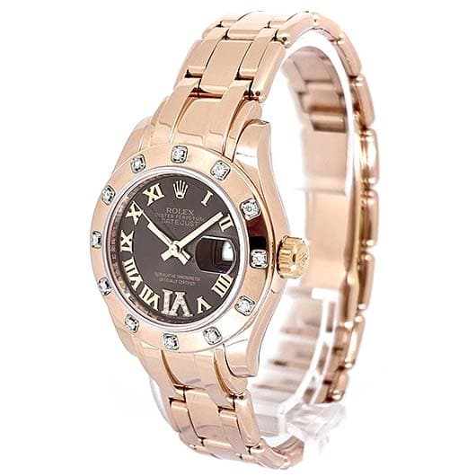 ロレックス デイトジャスト パールマスター 80315 ブラウン 中古 サブカット 1枚目