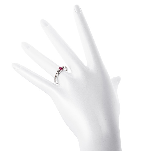 ノーブランド ルビー リング 41006350 プラチナ/レッド 新品 サブカット 1枚目