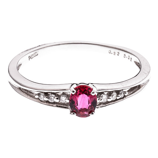 ノーブランド ルビー リング 41006350 プラチナ/レッド 新品 サブカット 5枚目