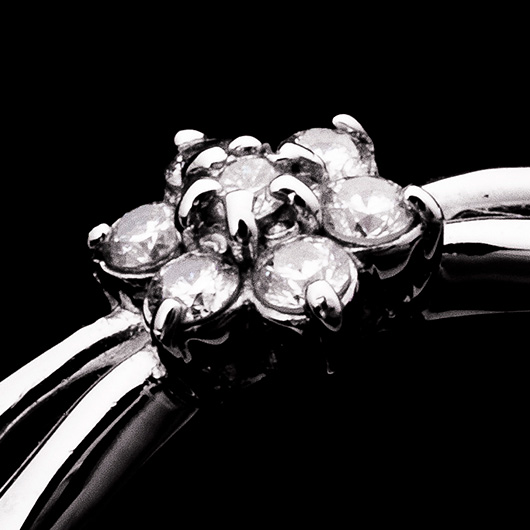 ノーブランド ダイヤモンド リング 13100091 プラチナ/シルバー 新品 サブカット 4枚目