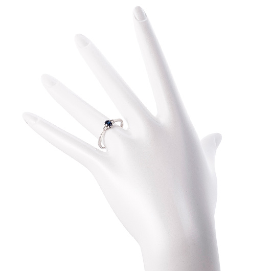 ノーブランド サファイヤ リング 42005934 プラチナ/ブルー 新品 サブカット 1枚目