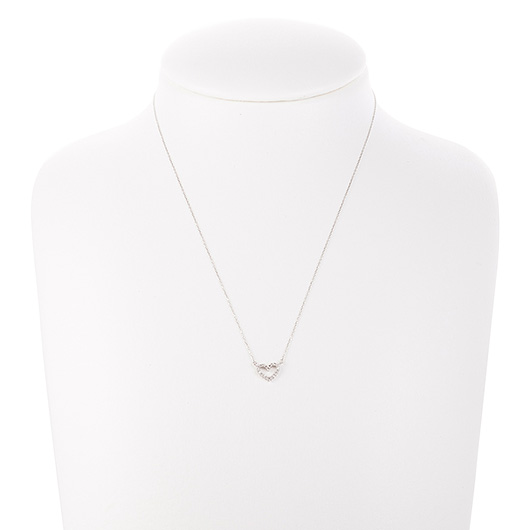 ノーブランド ダイヤモンド ネックレス 13100355 プラチナ/シルバー 新品 サブカット 1枚目