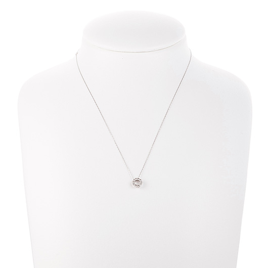 ノーブランド ダイヤモンド ネックレス 13016780 プラチナ/シルバー 新品 サブカット 1枚目