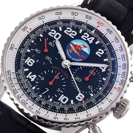 ブライトリング ナビタイマーB02 クロノグラフ コスモノート ポルコロッソ AB02302A1B1P1 ブラック 中古 サブカット 1枚目