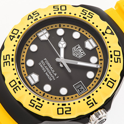 タグ・ホイヤー フォーミュラ1 ソーラー グラフ WBY1117.FT8087 ブラック/イエロー 新品 サブカット 1枚目