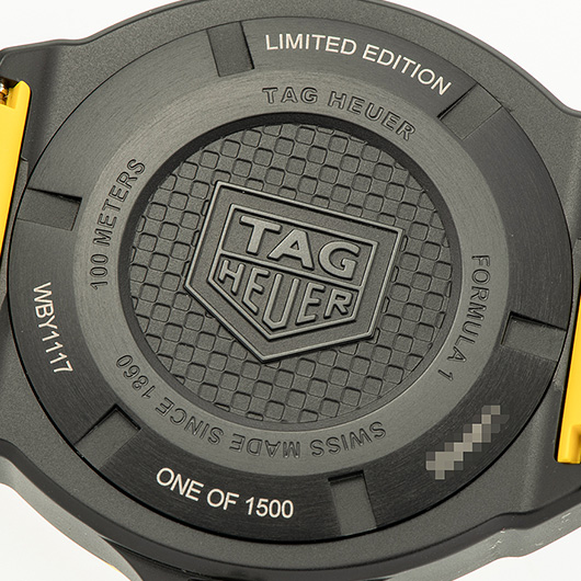 タグ・ホイヤー フォーミュラ1 ソーラー グラフ WBY1117.FT8087 ブラック/イエロー 新品 サブカット 3枚目